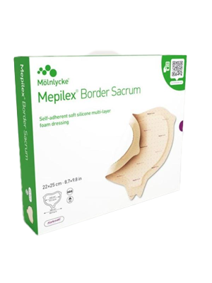 Mepilex Border Sacrum Foam Dressing 22 x 25cm Self-Adherent