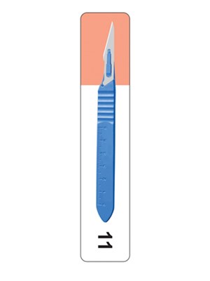 inhealth™ Disposable Scalpel Blade & Handle Size #11 - Box/10