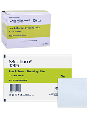Mediam 135 Low Adherence 7.5 x 10cm