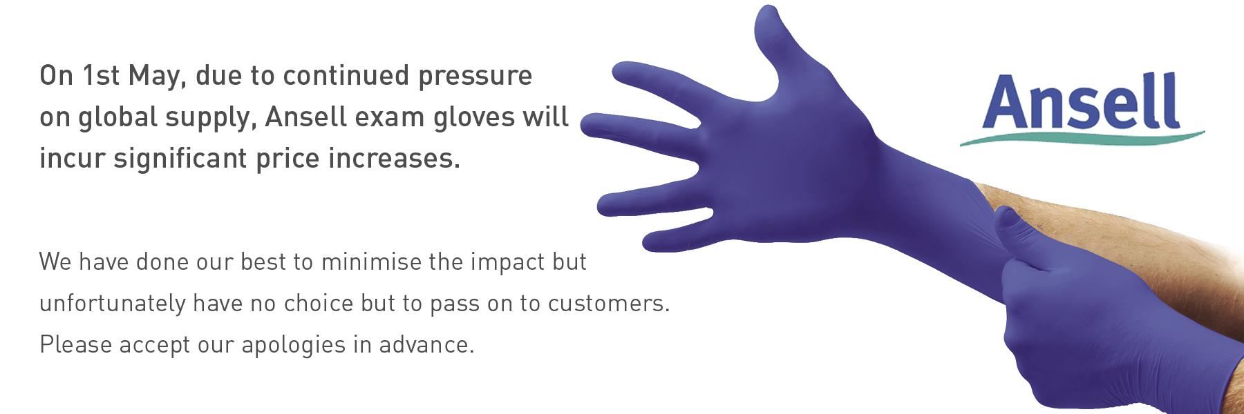 Ansell MicroTouch DermaClean Powder Free Latex Glove Large