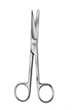 Standard Operating Scissors- SH/BL, Straight, 13 cm