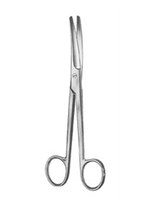 Mayo Operating Scissors- BL/BL, Curved, 17 cm