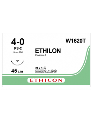 J&J Ethilon 4/0 S/A PS-2 PRM MP Blk 36s