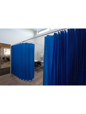 Antimicrobial Curtain Dark Blue 7.5x2m