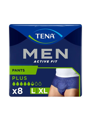 Tena Active Men Navy L 8's