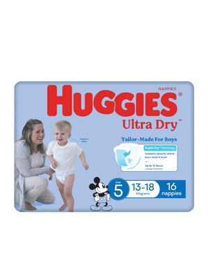 Huggies Nap Ult Dry Walker Boy Pk 16