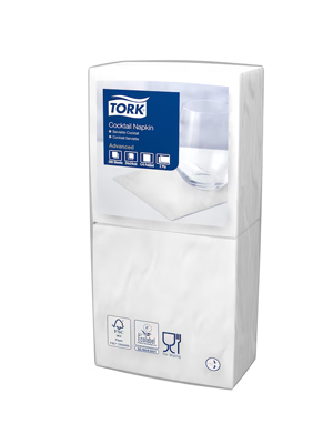 Tork Edge Emboss Cocktail Napkins Pk 200