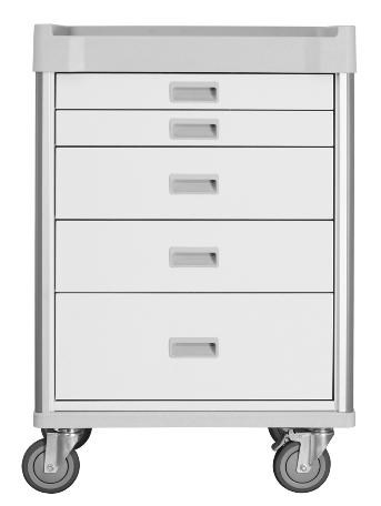 Milano Procedure Cart (white)