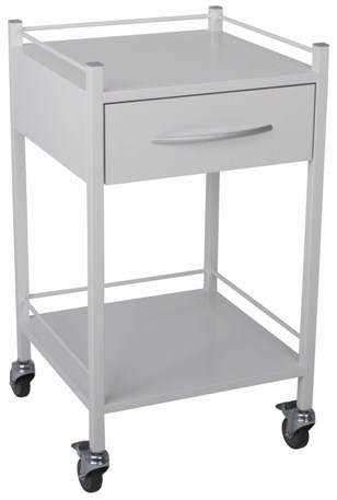 Milano Instrument/Dressing Trolley with 1 Drawer 500mmW x 500mmD x 900mmH