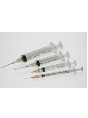 BD Syringe 1ml Luer Slip with Needle 27g x 1/2'' (brown)