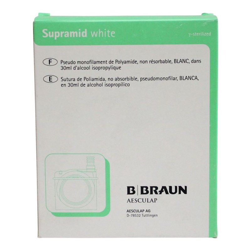 B Braun Supramid USP 2/0 Cassette white 100m