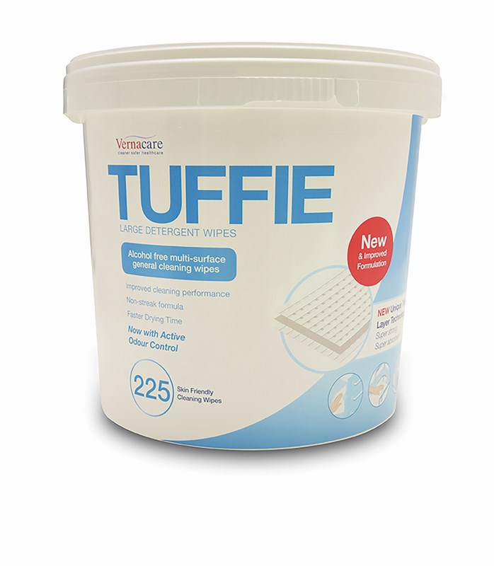 Tuffie Detergent Wipes Tub 225