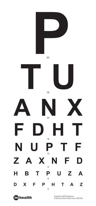 EBOS 3 Meter Eye Chart