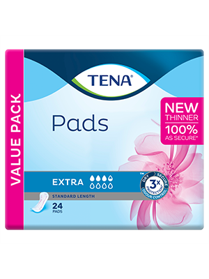 TENA Pad Extra Standard Length 24s