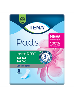 TENA Pad InstaDRY Long Length