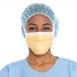 FLUIDSHIELD* L3 F/F Surg Mask, w/Ties, Orange