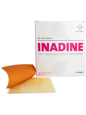 Inadine Dressing PVP-I Non Adherent Dressing 9.5x9.5cm