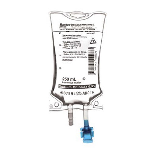 Sodium Chloride 0.9% IV Solution 250ml (Baxter)