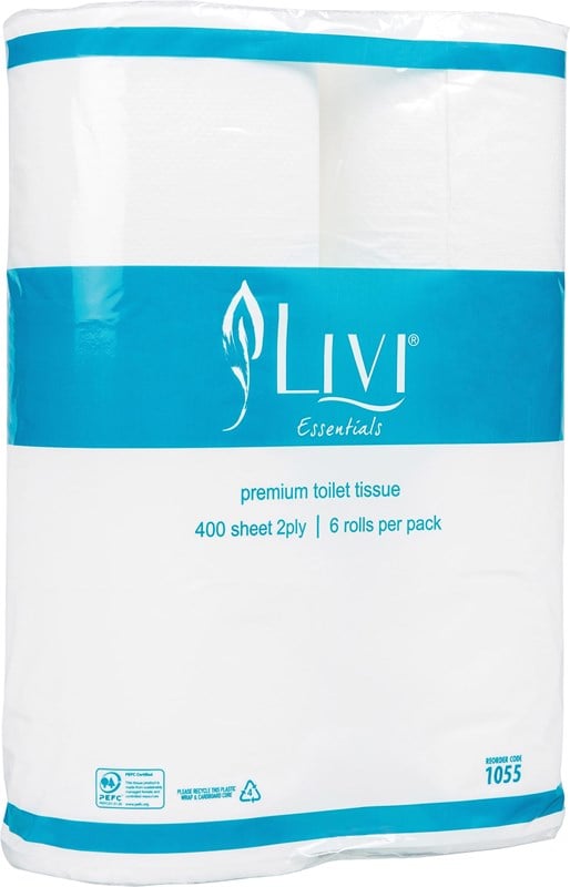 Livi Essentials Toilet Paper Pkt/6