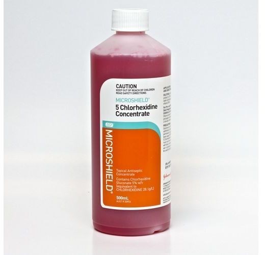 Microshield 5 Chlorhexidine 5% 500ml (ctn 12x)