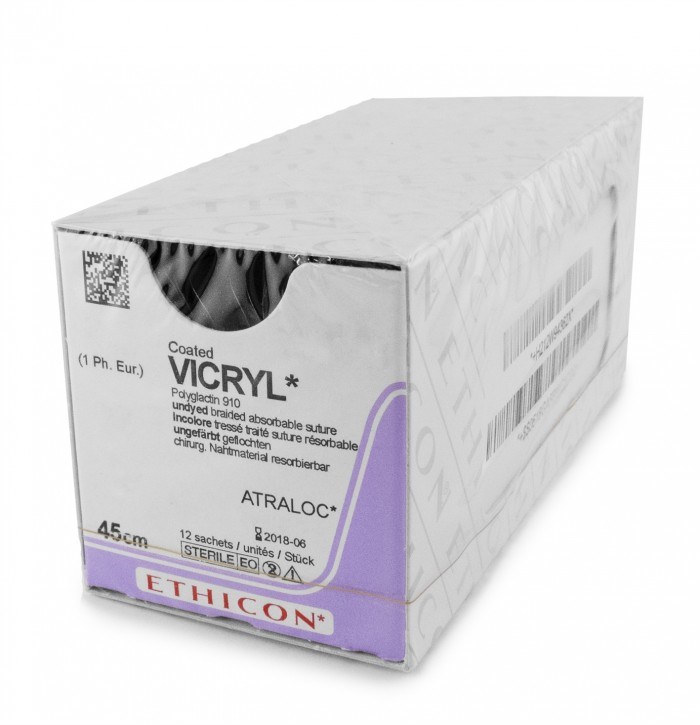 Ethicon Suture Coated Vicryl 5/0 45cm