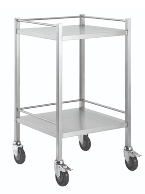 Trolley Stainless Steel No Drawer 500x500x900