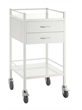 Trolley Powder Coated 2 Drawer 500mmx500mmx967mm