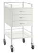 Trolley Powder Coated 3 Drawer 500mmx500mmx967mm