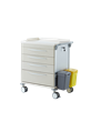 Medicine Trolley White Drawers