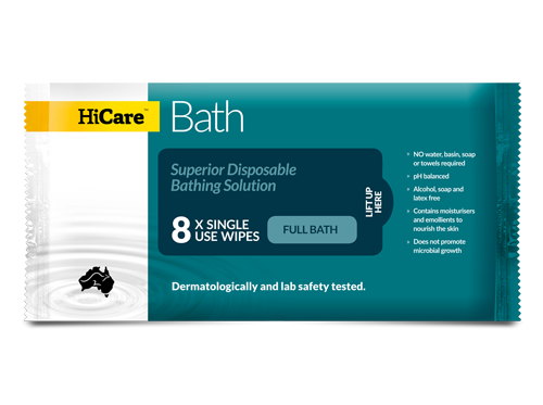 HiCare Bath Resealable Wash Cloths 