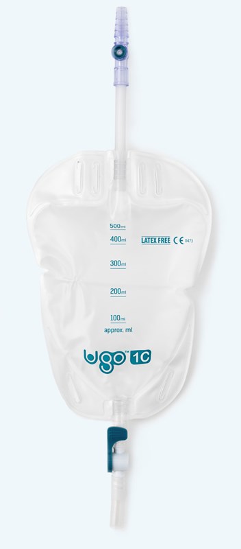 UGO 8C - 750ml Leg Bag Long Tube Lever Tap