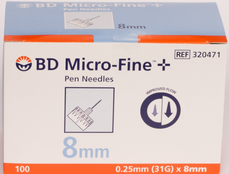BD Micro-Fine + Pen Needle 31g x 8mm