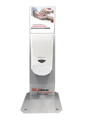 SCJ Countertop Silver Dispenser Stand