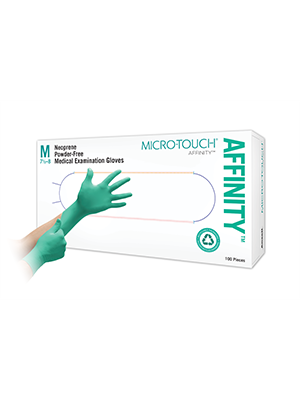 Ansell Micro-Touch Affinity Latex & Powder Free Exam Gloves X Large