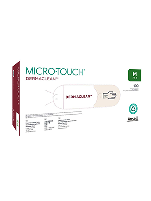 Ansell Micro-Touch DermaClean Powder Free Latex Glove Small