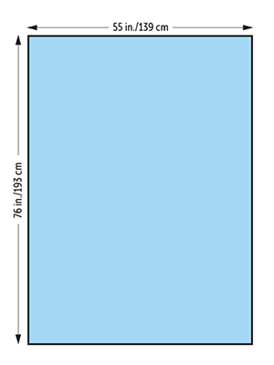 HALYARD* Large Drape, Sterile, 139 x 193 cm