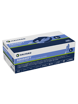 Halyard* AQUASOFT* Nitrile Exam Glv, Lrg