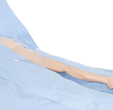 CVARTS* Heavy-duty CV Split Drape, Sterile