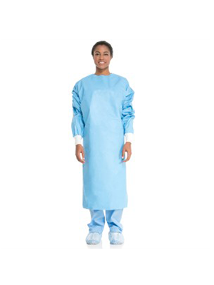 HALYARD* Impervious Comfort Gown, Blue, Large