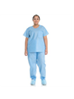 HALYARD* Scrub Pants, Blue, XL
