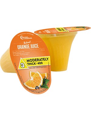 Flavour Creations Orange Juice Thickened 175mL Level 3 Moderately Thick - 24 Pack