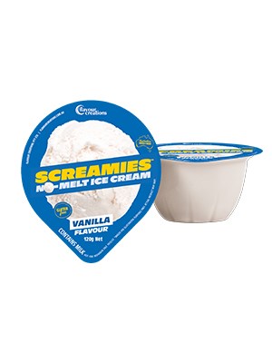 SCREAMIES No-Melt Ice-Scream Vanilla 120g - 12 Pack