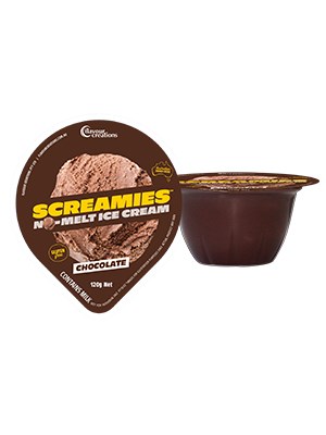 SCREAMIES No-Melt Ice-Scream Chocolate 120g - 12 Pack
