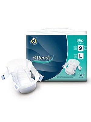 Attends Slip Active 9 Large – Pkt/28