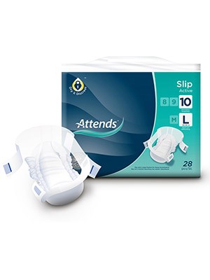 Attends Slip Active 10 Large – Pkt/28