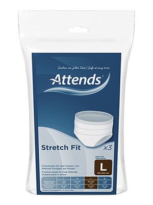 Attends Stretch Fit Pants Large - Pkt/3