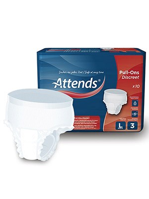 Attends Pull-Ons Discreet 3 Large – Pkt/10