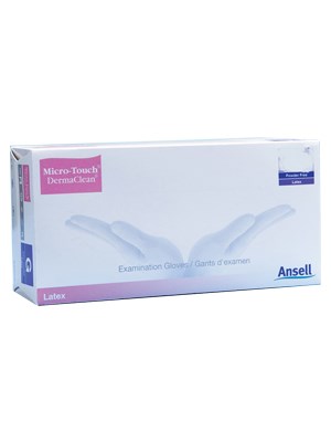 Ansell Micro-Touch DermaClean Powder Free Latex Glove Medium