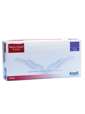 Ansell Micro-Touch Powdered Exam Glove Small