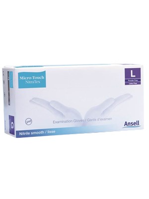Ansell Micro-Touch NitraTex Powder Free Nitrile Exam Glove Large (240mm)
